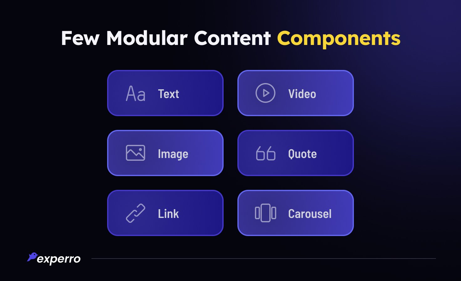 Components of Modular Content