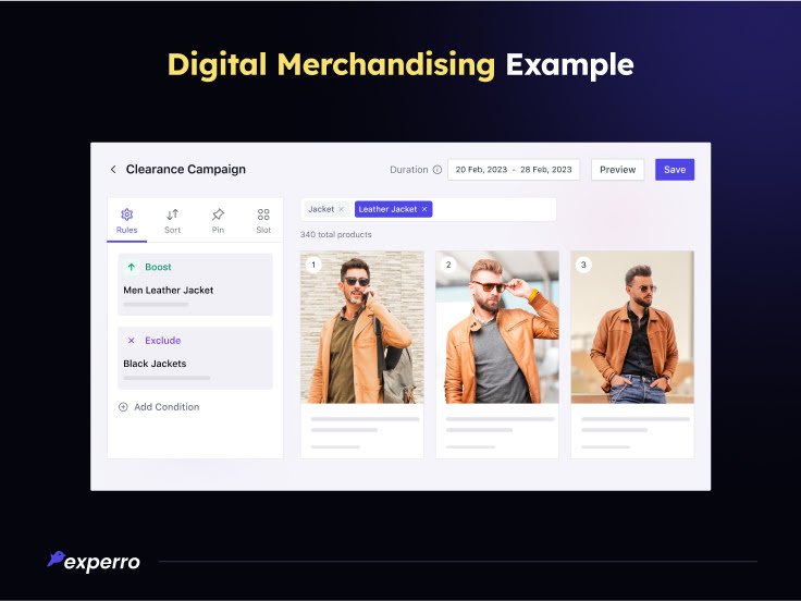 Digital Merchandising Example- Experro