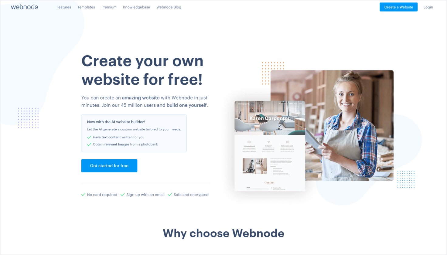 Webnode Drag and Drop Website Builder